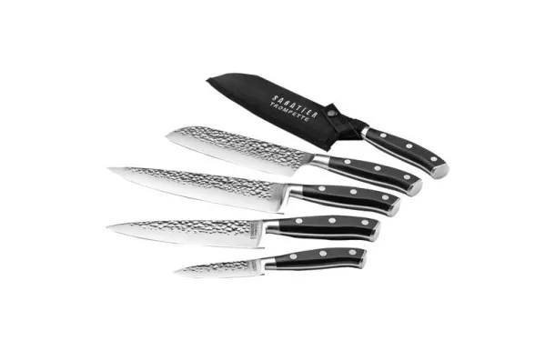 SABATIER TROMPETTE CARBON COUTEAU CHEF 20 CM + FOU 865723STCP132