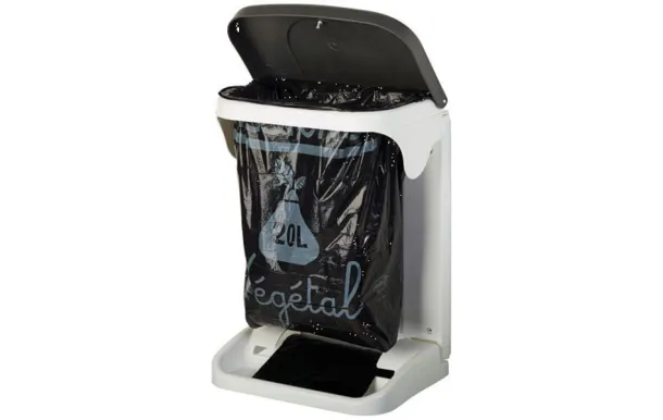 ROSSIGNOL POUBELLE INO 20L DEROULEUR SAC BLC 91195