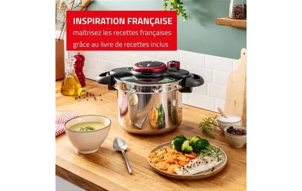 SEB Autocuiseur 7.5 L À la française - Clipso Minut' Collection