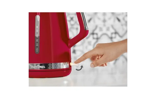 MOULINEX BOUILLOIRE SOLEIL 1,7L 2400W RETRO ROUGE BY320510