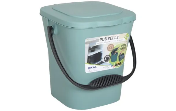EDA POUBELLE COMPOST 6L VERT EUCA.AV.COUV. 13119 V.EU CX6