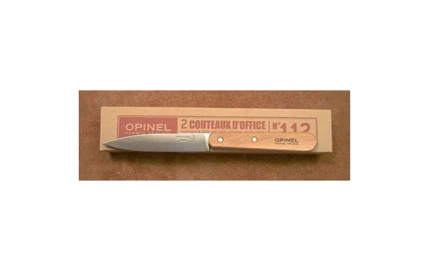 OPINEL Boîte de 2 Office N°112 hêtre vernis nature 001223