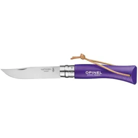 OPINEL BAROUDEUR VIOLET COUTEAU INOX N°7 002205