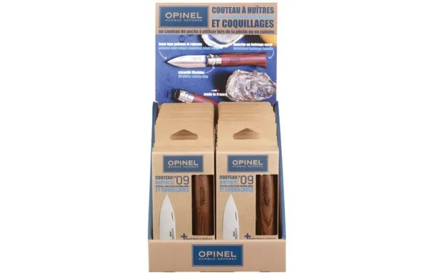 OPINEL COUTEAU HUITRES NO 9 PRESENTOIR /12P 002405