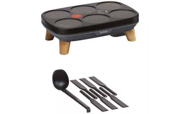 TEFAL CREPE PARTY GOURMET PLAQUE 6 MINI CREPES PY901BF1