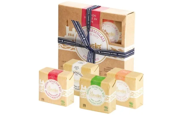 LA CORVETTE COFFRET PAVE MARSEILLAIS BIO 4X100G 270607