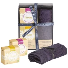 LA CORVETTE COFFRET DOUCEUR BIO 2X100G SERVIETTE 270608