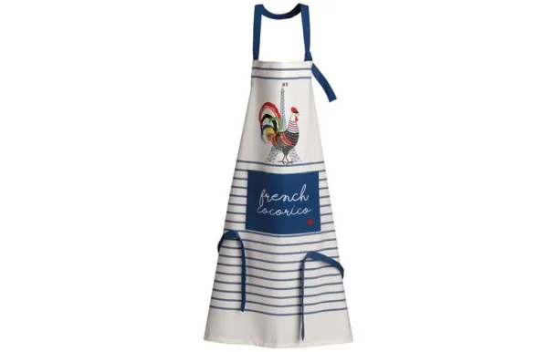 WINKLER FRENCH COCORICO ECRU/BLEU TABLIER RECYCLE  1805000000