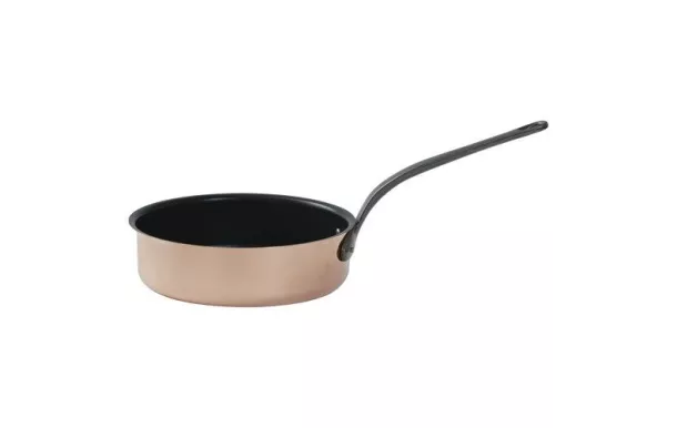 BAUMALU Sauteuse 24 cm + couvercle cuivre - B'Chef