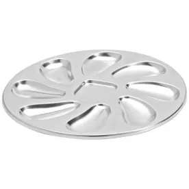 JEAN DUBOST ASSIETTE À HUITRES EN INOX 8 EMPLACEME BF171570X01002