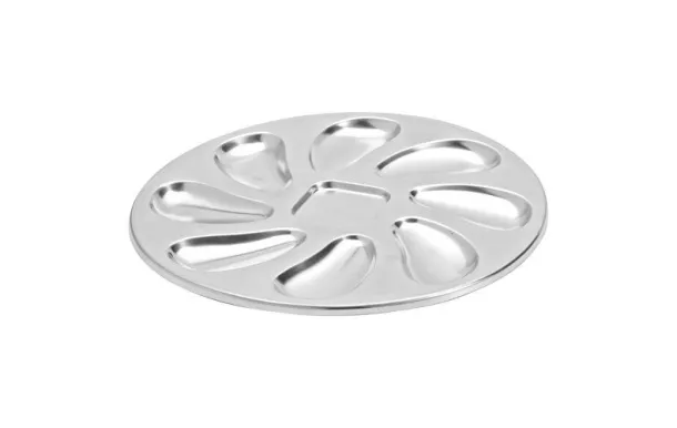 JEAN DUBOST ASSIETTE À HUITRES EN INOX 8 EMPLACEME BF171570X01002