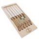 JEAN DUBOST LAGUIOLE CHENE PEFC COFFRET 6 COUTEAUX L0060011PEF175