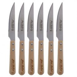 JEAN DUBOST COFFRET 6 COUTEAUX GRILL HETRE MICRODE CB10A79SE15311