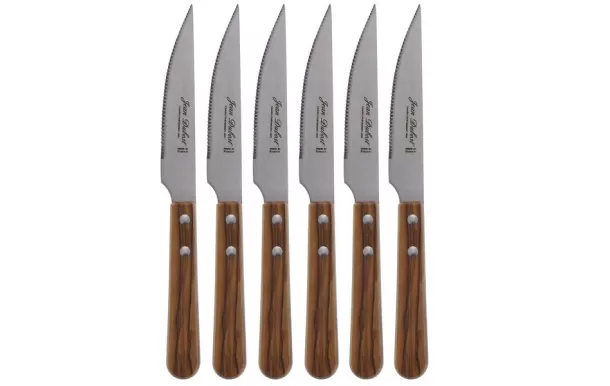 JEAN DUBOST COFFRET 6 COUTEAUX GRILL OLIVIER MICRO CB10A79SC16311