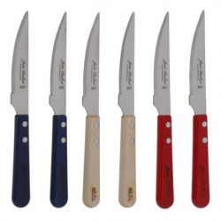 JEAN DUBOST COFFRET 6 COUTEAUX GRILL BLEU BLANC RO CB10A790HC2365