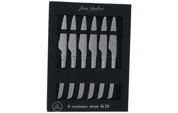 JEAN DUBOST ALTO COFFRET 6 COUTEAUX STEAK INOX MIR DA041280X01022