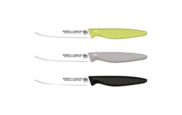 NOGENT Couteau office 11 cm lame crantée 1mm coule 92490B