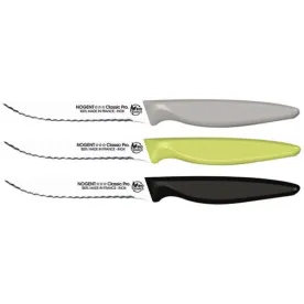 NOGENT Couteau steak 11 cm lame crantée 3mm couleu 93969B