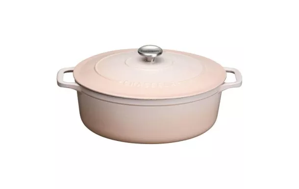 CHASSEUR Cocotte en fonte ovale 29 cm Champagne - Sublime