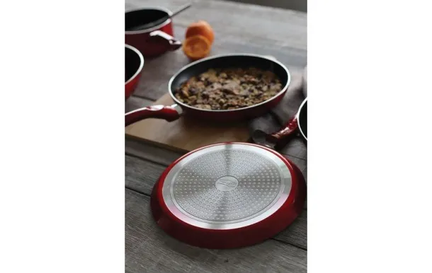 MENASTYL CREPIERE 26 CM CERISE EN ALUMINIUM 6020578