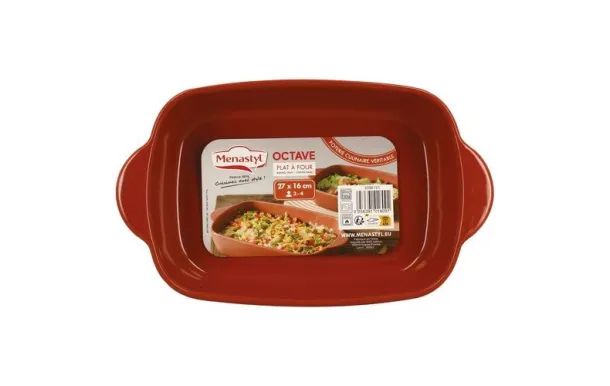 MENASTYL OCTAVE PLAT A FOUR RECTANGLE 1 L TERRACOT 3356131