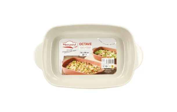 MENASTYL OCTAVE PLAT A FOUR RECTANGLE 2,2 L BEIGE  3356135