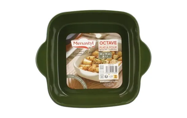 MENASTYL OCTAVE PLAT A FOUR CARRE 1,2 L VERT 24 CM 3356167