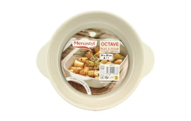 MENASTYL OCTAVE PLAT A FOUR ROND 950 ML BEIGE 20 C 3356170