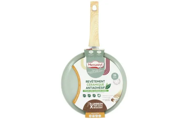 MENASTYL CREPIERE 26 CM CELADON EN ALUMINIUM 6020810