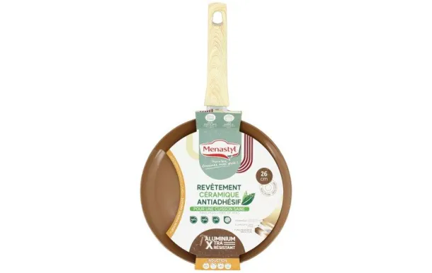 MENASTYL COLORAMA CREPIERE 26 CM NOISETTE EN ALUMI 6020870