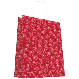 LES COULEURS DE L'EMBALLAGE SAC CABAS KRAFT ROUGE  9269BLPF3
