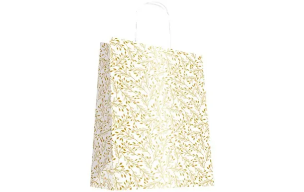 LES COULEURS DE L'EMBALLAGE SAC CABAS KRAFT BLANC  7301BLPF3