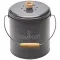 GUILLOUARD SEAU A COMPOST 4,5L ROND GRIS FONCE AVE 040605