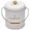 GUILLOUARD SEAU A COMPOST 4,5L ROND BLANC AVEC FIL 040606