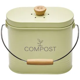 GUILLOUARD SEAU A COMPOST 3L OVALE VERT PASTEL AVE 040621