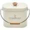 GUILLOUARD SEAU A COMPOST 3L OVALE BEIGE AVEC FILT 040623