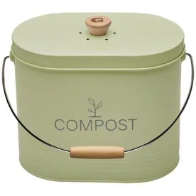 GUILLOUARD SEAU A COMPOST 7L OVALE VERT PASTEL AVE 040631