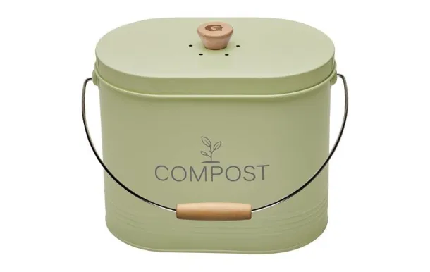 GUILLOUARD SEAU A COMPOST 7L OVALE VERT PASTEL AVE 040631