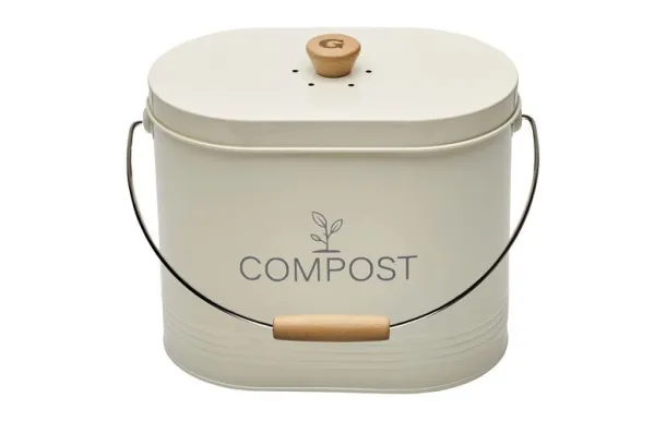 GUILLOUARD SEAU A COMPOST 7L OVALE BEIGE AVEC FILT 040633