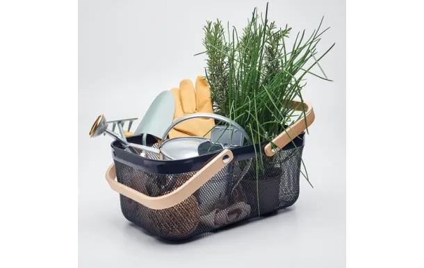 GUILLOUARD PANIER METAL 16L 24 X 40 X 17 CM GRIS F 040725