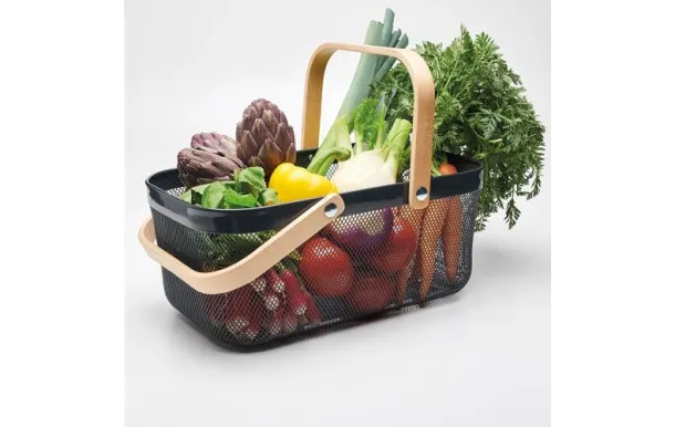 GUILLOUARD PANIER METAL 16L 24 X 40 X 17 CM GRIS F 040725