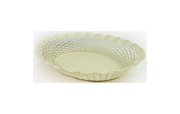 ROGER ORFEVRE VINTAGE CORBEILLE PAIN OVALE BLANC V 720137