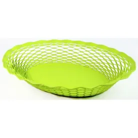 ROGER ORFEVRE VINTAGE CORBEILLE PAIN OVALE VERT AN 722136