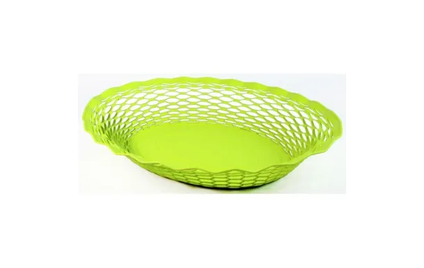 ROGER ORFEVRE VINTAGE CORBEILLE PAIN OVALE VERT AN 722136