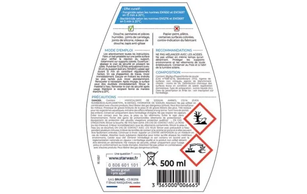 STARWAX ANTI MOISISSURE SPECIAL JOINTS 500ML 666