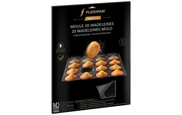 FLEXIPAN MOULE 20 MADELEINES EN SILICONE 37 X 30 C EI-FP-02511-BA
