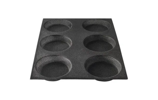 FLEXIPAN MOULE 6 PAINS INDIVIDUELS RONDS 37.5 X 27 EI-SF-02217-BA