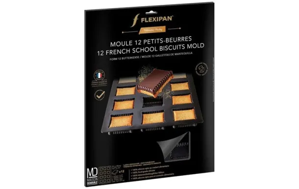 FLEXIPAN MOULE 12 PETITS BEURRES  31 X 28 CM EI-FX-02114-BA