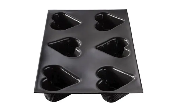 FLEXIPAN MOULE 6 CŒURS BOMBES EN SILICONE 31.5 X 1 EI-FP-03073-BA