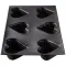 FLEXIPAN MOULE 6 CŒURS BOMBES EN SILICONE 31.5 X 1 EI-FP-03073-BA